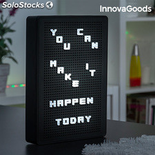 InnovaGoods Tafel mit Aufsteckbaren LED Buchstaben
