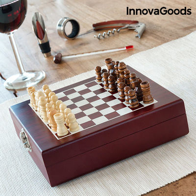 InnovaGoods Weinzubehörset mit Schachspiel (37 Stück) - Foto 2