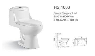 Inodoro sifónico de una pieza Siphonic One piece Toilet SANITRIT