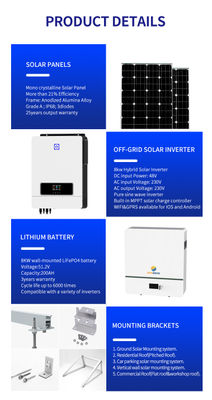 Instalación solar doméstica híbrida de 8 kW Instalación solar fotovoltaica - Foto 4