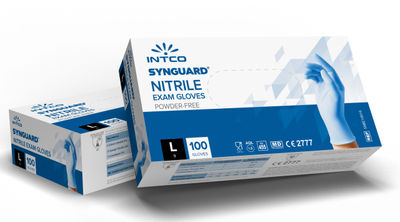Intco synguard 100 guanti in nitrile monouso taglie s/m/l/xl