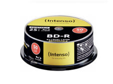 Intenso Blu-Ray Rohling BD-R Printable 50GB 6x Speed 25er CakeBox 5101124