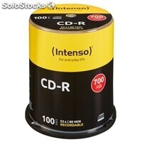 Intenso CD-R 700MB-80min tubo 100 unidades