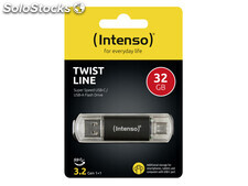 Intenso Twist Line usb Flash 32GB 3.2 Gen 1 usb-c usb-a 3539480