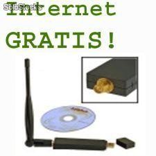 Internet Gratis (100% Legal) conexion por USB de Alta Potencia alcance 500m