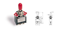 Interruptor miniatura con placa indicadora on/off/on FONESTAR SI-309