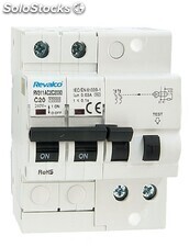 Interruptores automáticos con diferencial incorporado 10KA-2P-10A-300mA.