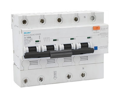 Interruptores automáticos con diferencial incorporado 10KA-4P-63A-300mA .