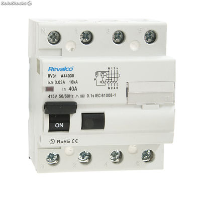 Interruptores diferenciales 10KA-4P-100A-30mA