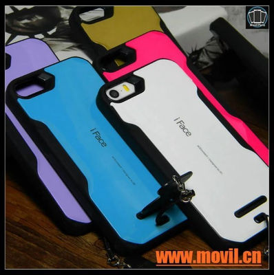 iphone 5s case iface plástico y tpu piel para iphone 5 5s 4 4s 6 6 s 7