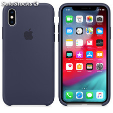 iphone xs capa de silicone azul