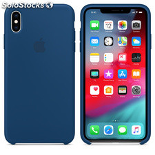 Iphone xs max capa de silicone azul horizonte