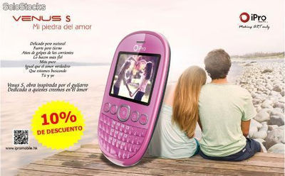 iPro/ piedra de amor/ doble sim/ qwerty phone/ forma redonda