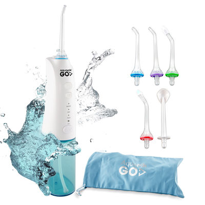 Irrigador oral portátil recarregável Aquapik Go. Irrigador dental de viagem