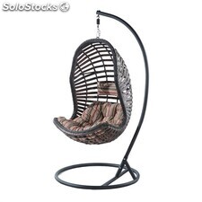 ISTAMBUL Cadeira suspensa Egg Chair estilo nórdico de rattan sintético