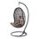 ISTAMBUL Cadeira suspensa Egg Chair estilo nórdico de rattan sintético - 1