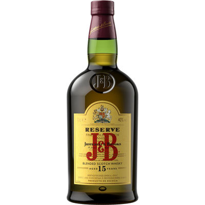 J&amp;B Whisky Escoces Reserva 15 años con estuche