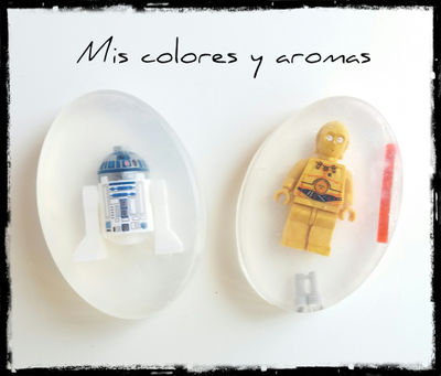 Jabón con muñeco tipo Lego