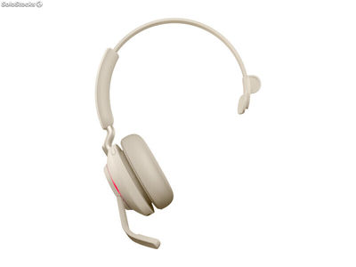 Jabra Evolve2 65 MS Mono Kopfhörer Beige Bluetooth 26599-899-998