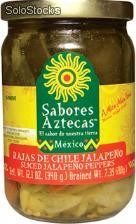 Jalapeño, rajas de chile 12/340 gr