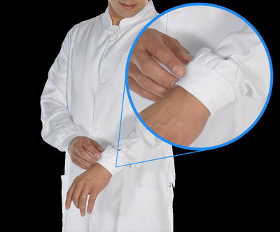 Jaleco médico feminino masculinos 100% algodão gabardine enfermagem laboratório - Foto 5