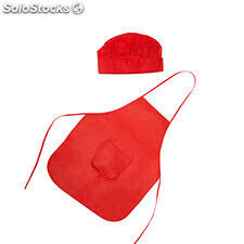 Jamie apron/hat set kid one size red RODE9133S260 - Photo 2