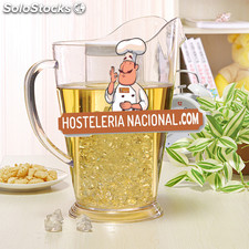 Jarra de cerveza de PS de 1700 ml con cámara para hielo