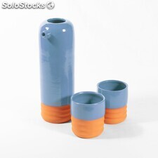 Jarra + vasos azul 4 vasos
