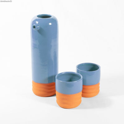 Jarra + vasos azul 4 vasos