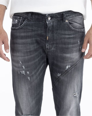 Jeans Uomo Trendy, Tessuto Denim Elasticizzato 3 Lavaggi - Made in Italy - Foto 5