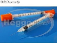Jeringa de insulina (jeringa desechable estéril de 1ml con aguja fina 25Gx5/8)