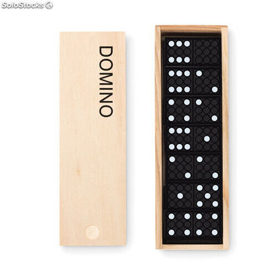 Jeu de domino dans une boite bois MIMO9188-40