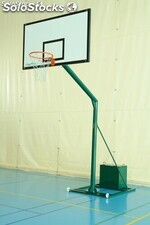 Jeu de paniers de basketball portable - 2 roues