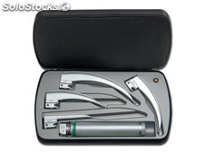 Jeux de laryngoscope a f.o.Heine clasique+® - 4 lames