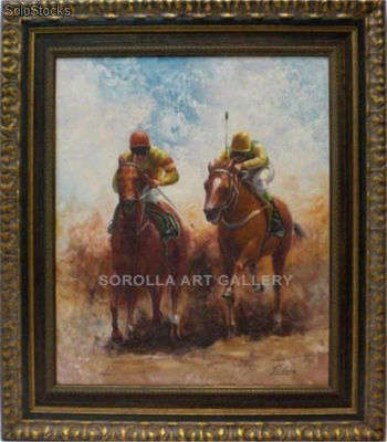 Jinetes | Pinturas de caballos y carruajes en óleo sobre lienzo