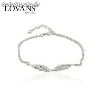 joyería plata,joyas de plata,pulsera /brazalete plata, diseño de cadena con alas