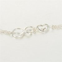 joyería plata,pulsera /brazalete plata, diseño de cadena con corazónes - Foto 5