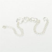 joyería plata,pulsera /brazalete plata, diseño de cadena con corazónes - Foto 4