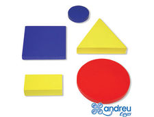 Juego andreutoys figuras geometricas madera 48 piezas 24,5x15x8 cm