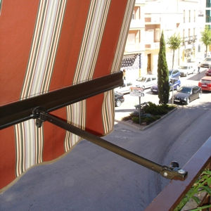 Juego Brazos para toldos de balcón de 50 centímetros negro - Foto 5