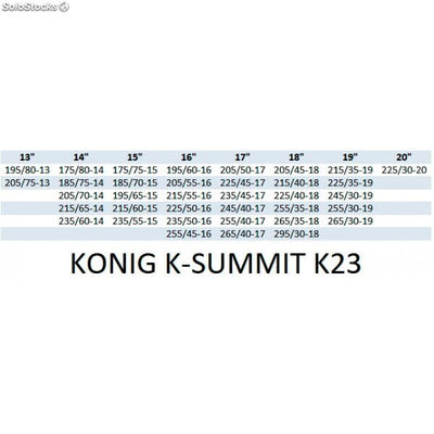 Juego cadenas de nieve konig k-summit K23 - Foto 5