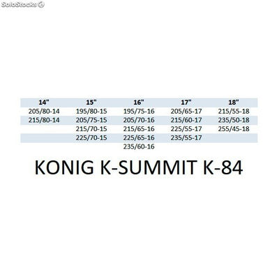 Juego cadenas de nieve konig k-summit van K84 - Foto 5