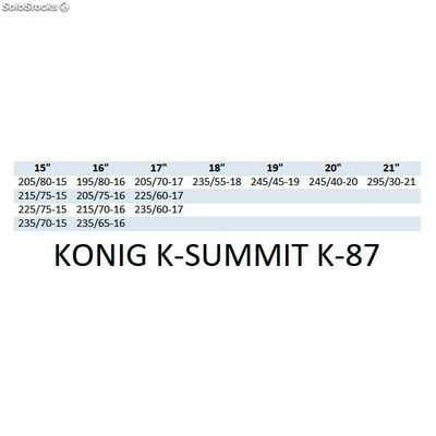 Juego cadenas de nieve konig k-summit van K87 - Foto 5