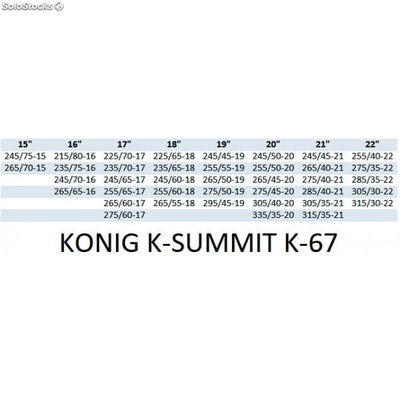 Juego cadenas de nieve konig k-summit xxl K67 - Foto 5