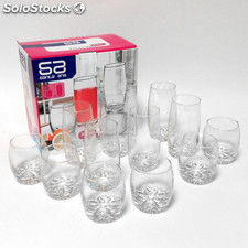 Juego de 12 vasos M-515