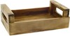 Juego de 2 Cestas paneras - Panera rectangular de madera - Cestas para pan