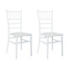Juego de 2 sillas Chiavari Blancas Classic Design ideal para Caterings Vintage