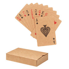 Juego de cartas recicladas