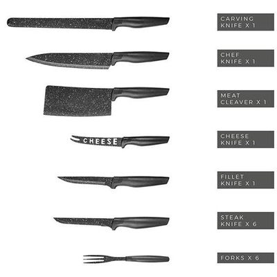 Juego de cuchillos black 24 piezas - Foto 5