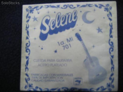 Juego de cuerdas para guitarra de acero marca selene[1015]